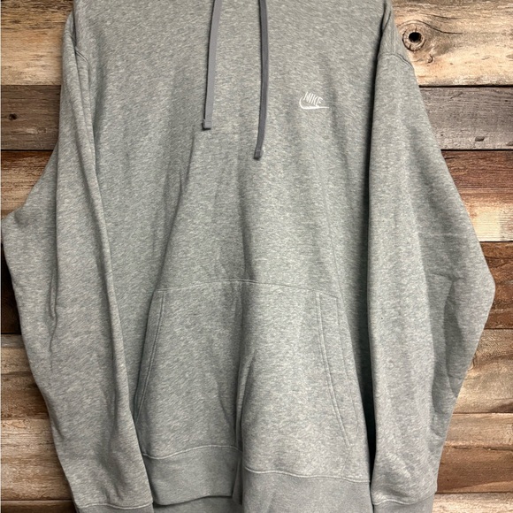 Men's Nike Club Fleece Oversized French Terry Pullover Hoodie in grey XL - Picture 1 of 4